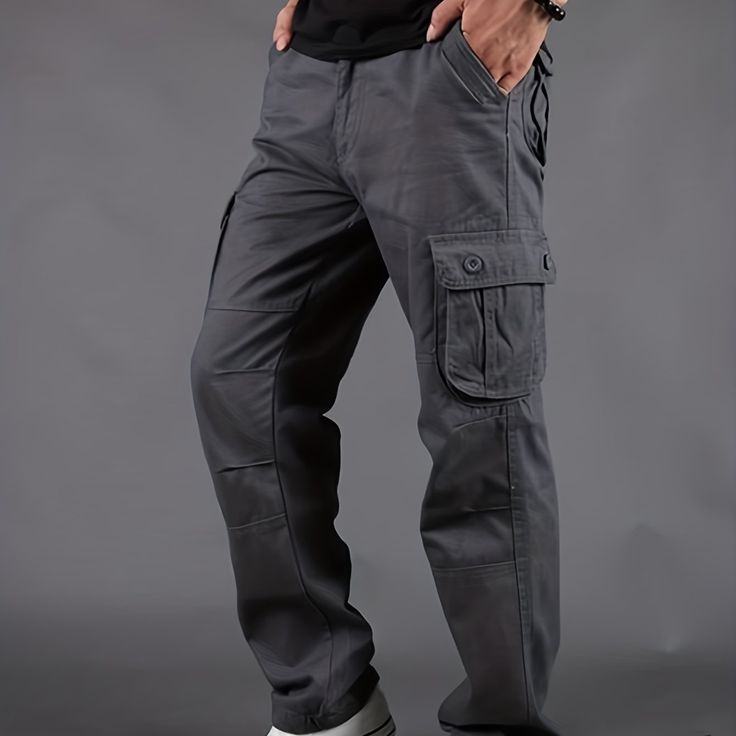 Grey Cargo Trousers