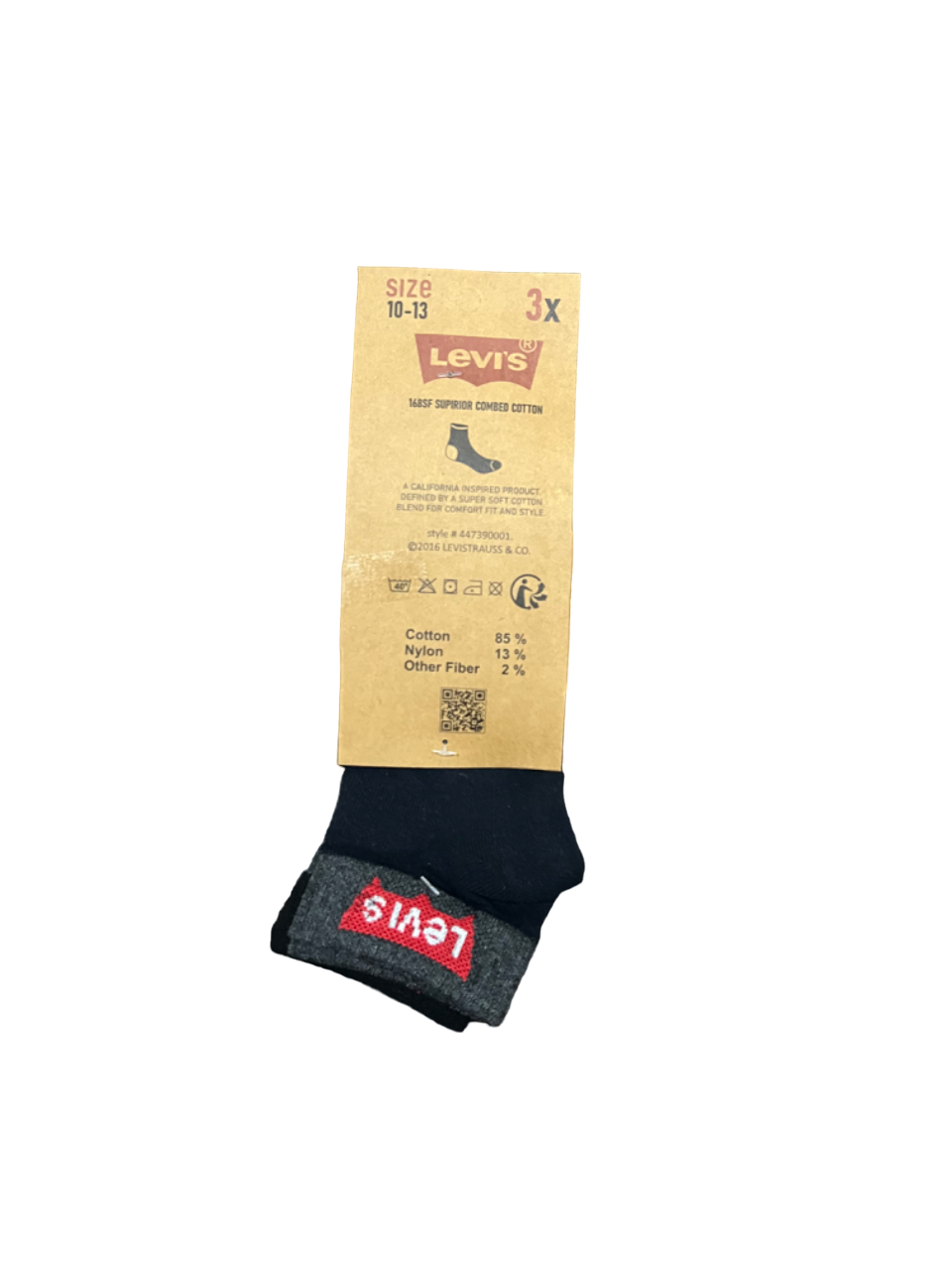 L-E-V-I-S Ankle Socks (Pack Of 3)