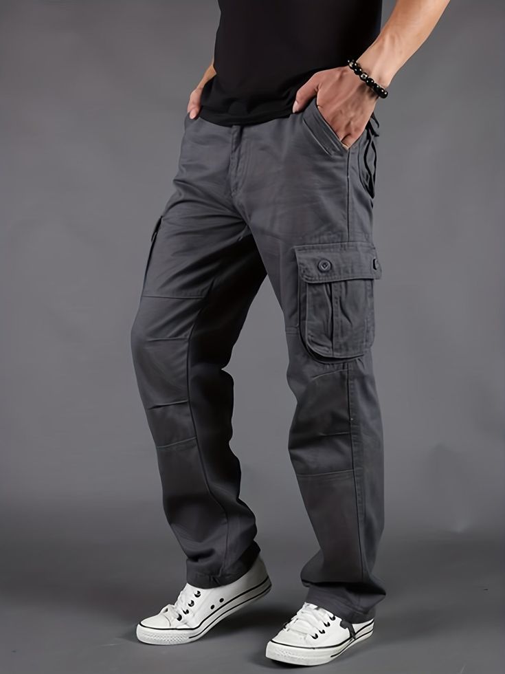 Grey Cargo Trousers